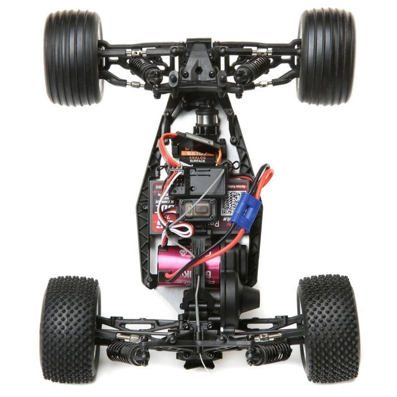 LOSI Mini T 2.0 Brushless RTR 1/18 2wd Stadium Truck, Red