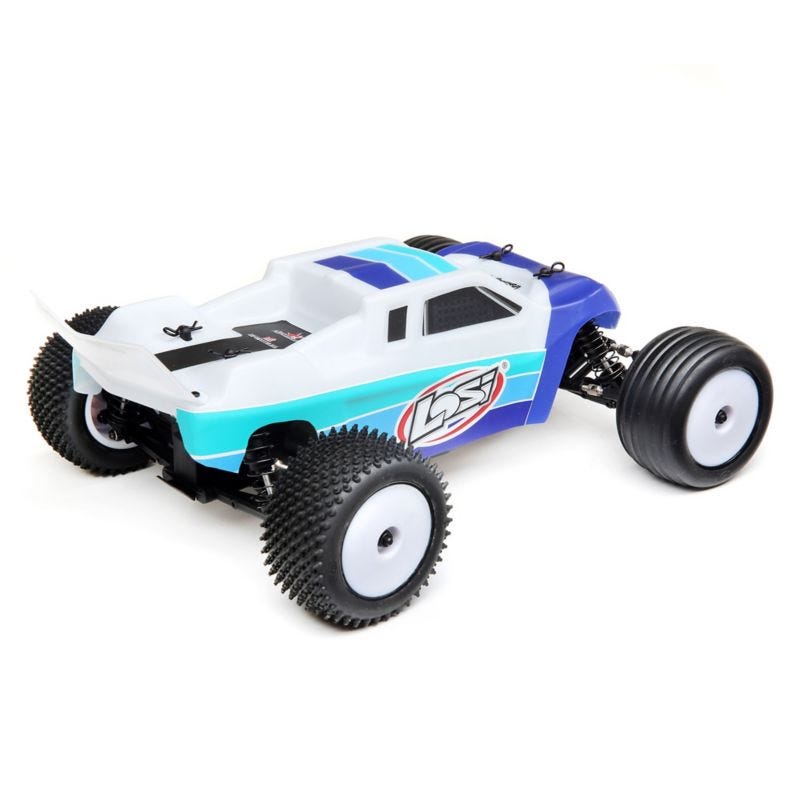 Losi Mini T 2.0 Brushless RTR 1/18 2wd Stadium Truck, Blue, LOS01019T2