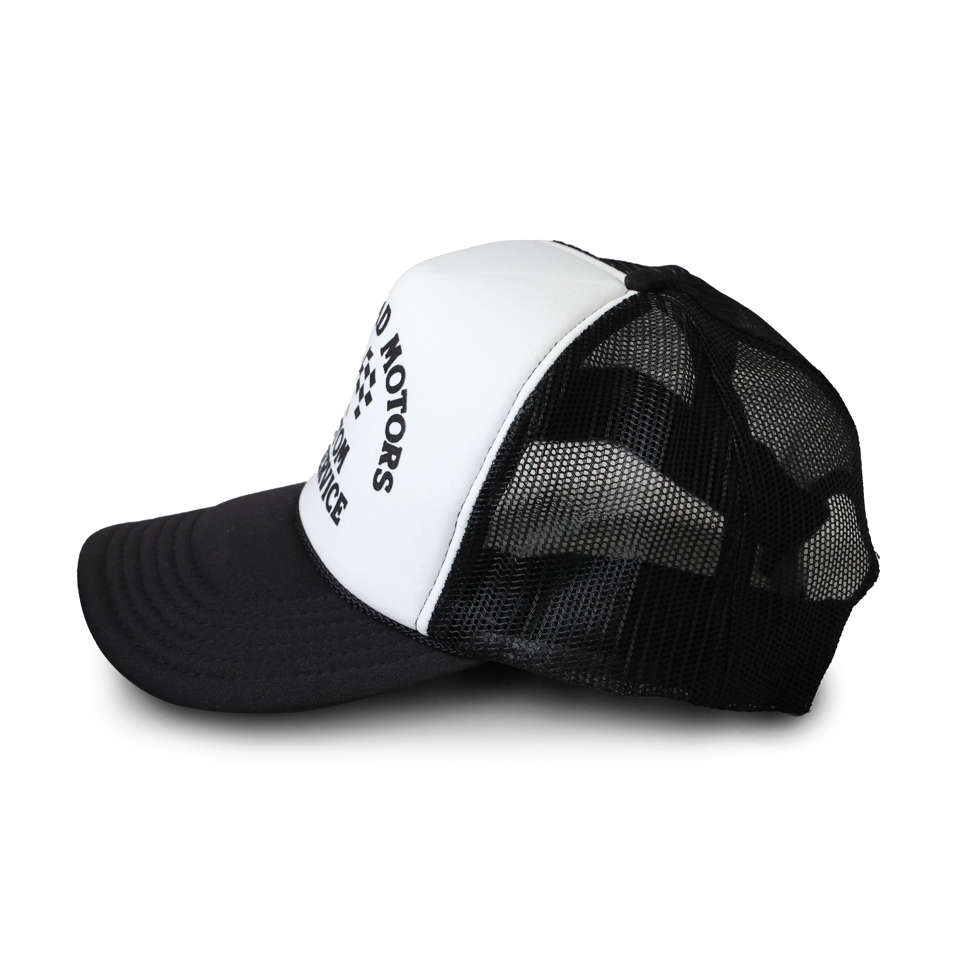 BLOCKHEAD MOTORS Old School Mesh Cap [White x Black]