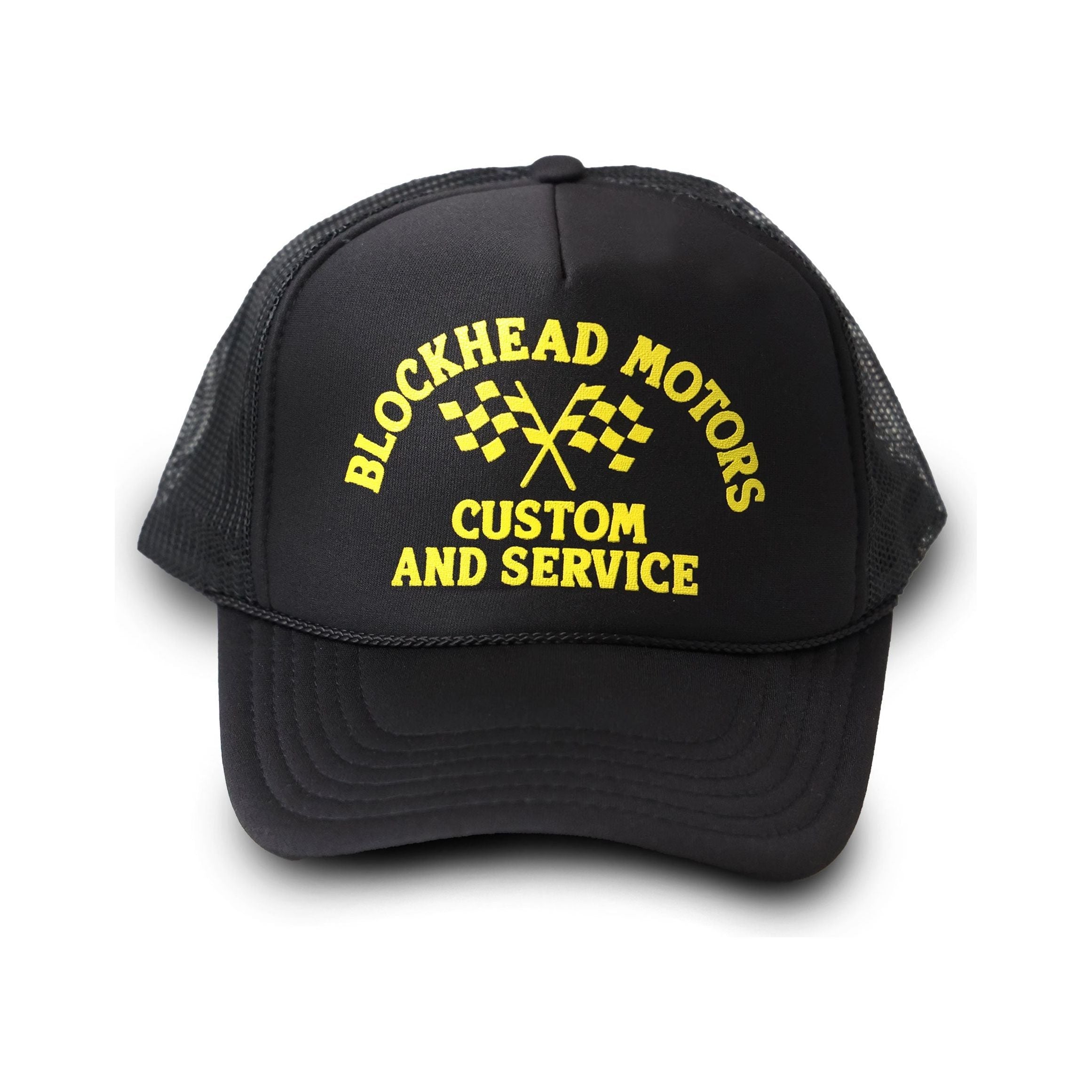 BLOCKHEAD MOTORS Old School Mesh Cap [BLACK]