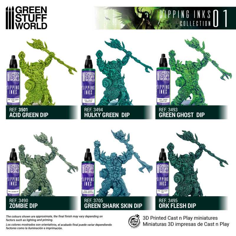 GREEN STUFF WORLD Paint Set - Dipping Collection 01