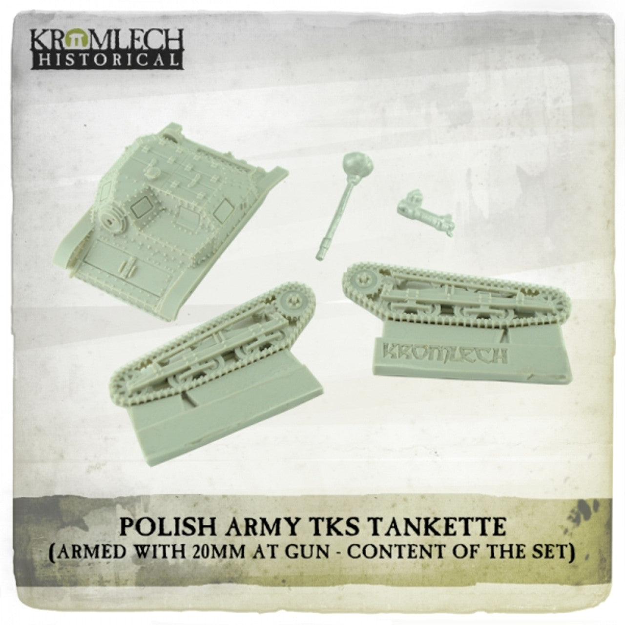 KROMLECH Polish Army TKS Tankette (Armed with 20mm Anti-Tank Gun)