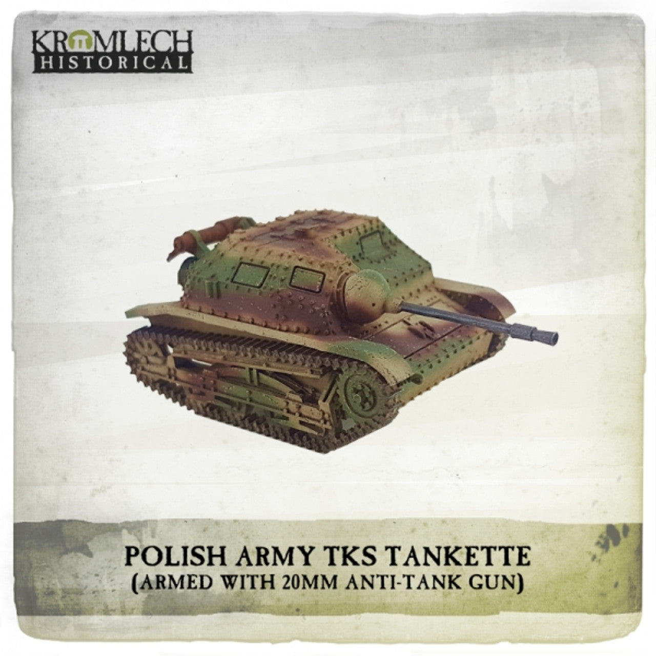 KROMLECH Polish Army TKS Tankette (Armed with 20mm Anti-Tank Gun)