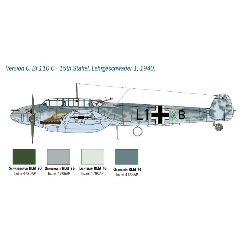 ITALERI 1/48 Messerschmitt BF 110 C/D