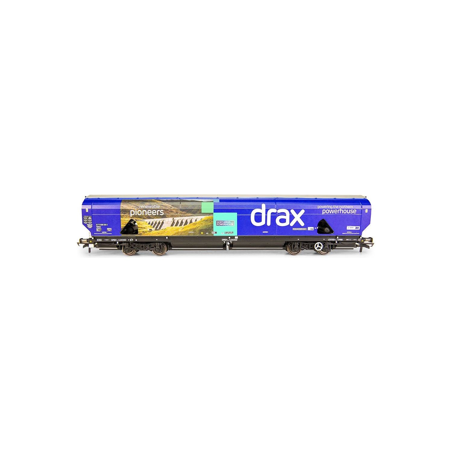 HORNBY Drax Biomass Wagon Pack, 83700698071-3 & 83700698009-3