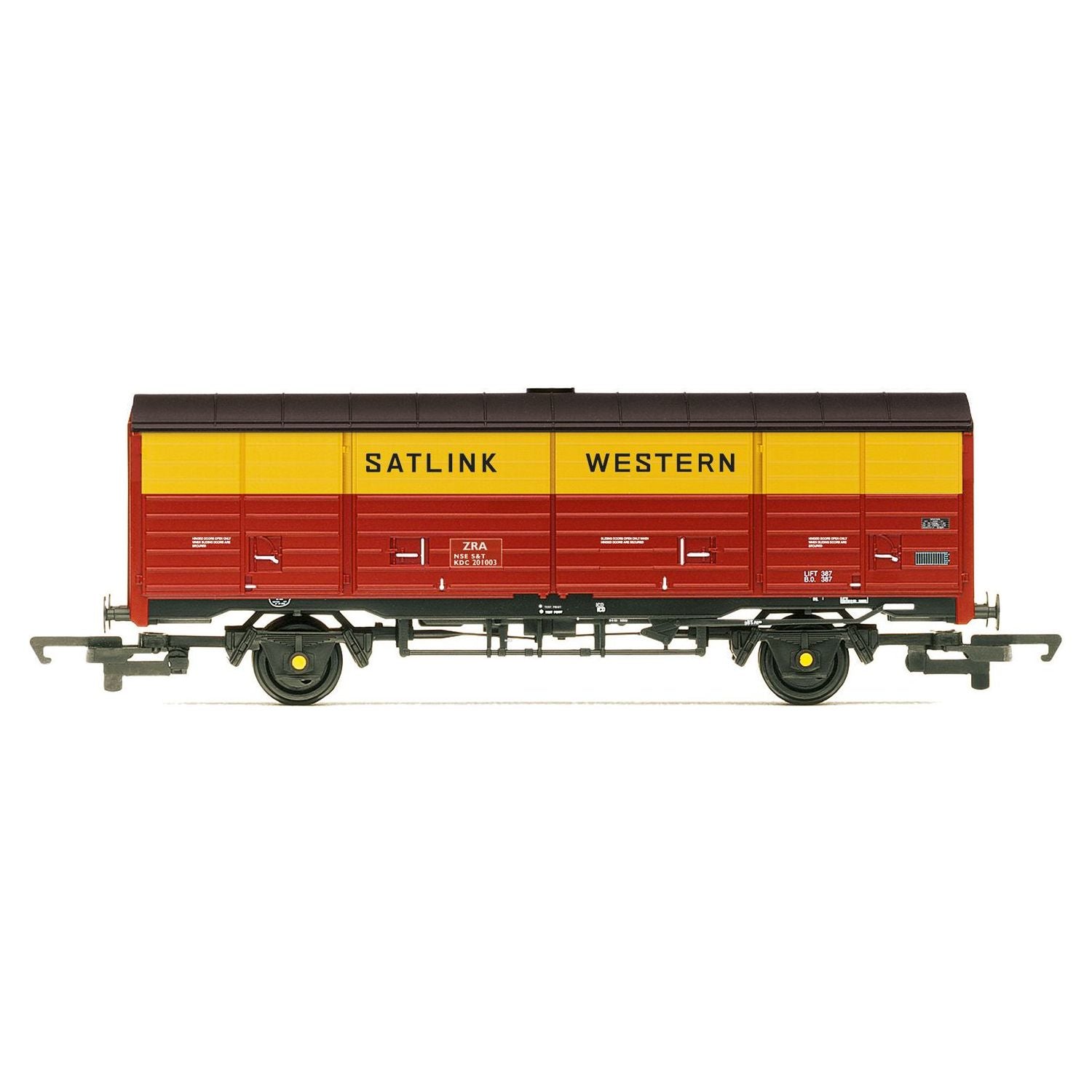 HORNBY OO RailRoad Satlink Western, 45t ZRA Closed Van, KDC201003 - Era 8