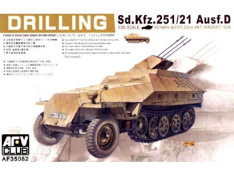 AFV CLUB 1/35 German Sd.Kfz.25 Ausf.D Drilling