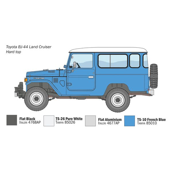 ITALERI 1/24 Toyota Land Cruiser BJ-44 Soft/Hard Top Rubber