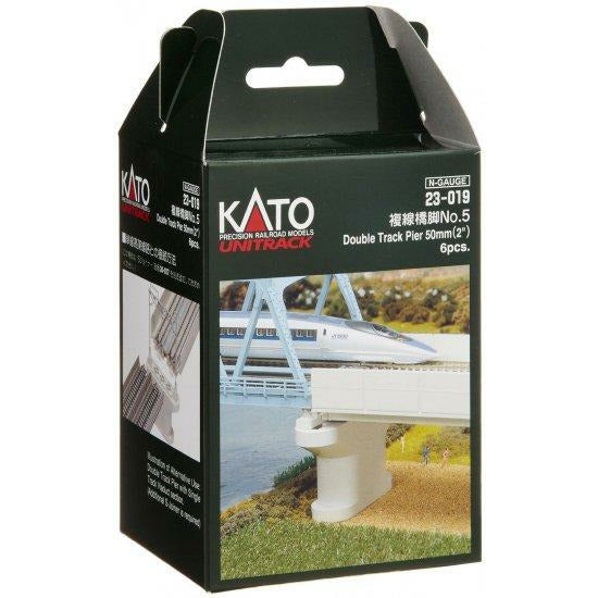 KATO N Unitrack Double Track Pier 50mm (6 Pieces)