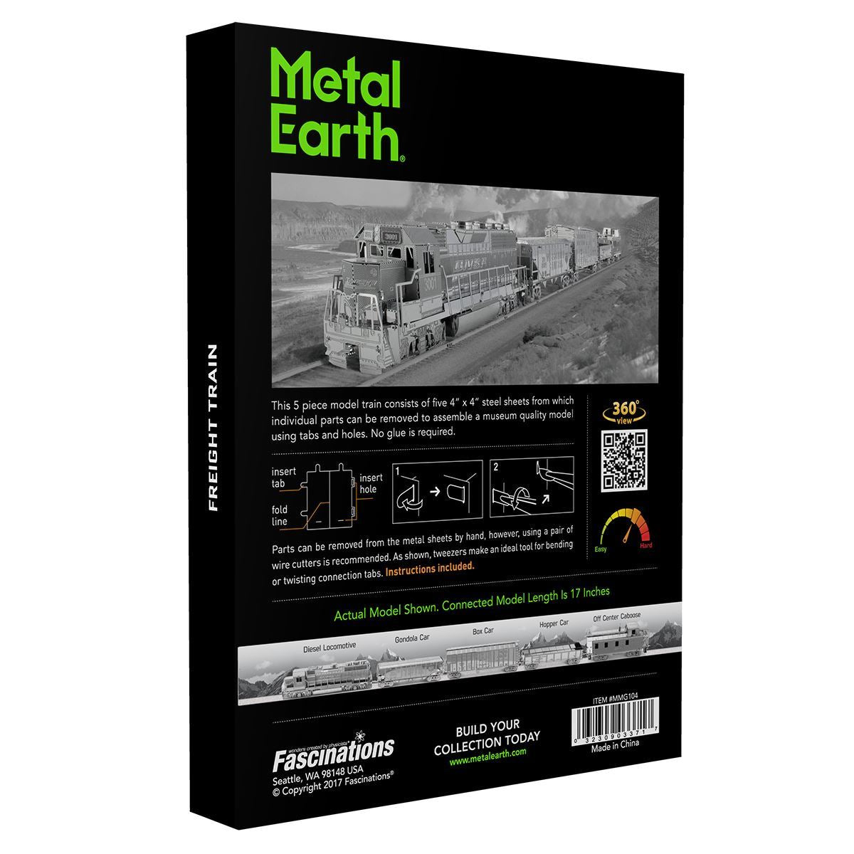 METAL EARTH Gift Box - Freight Train Set