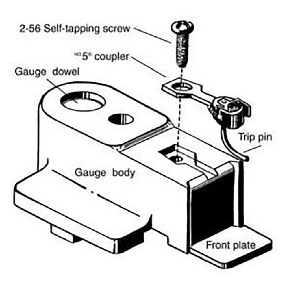 KADEE HO Metal Muti-Purpose Coupler Height Gauge