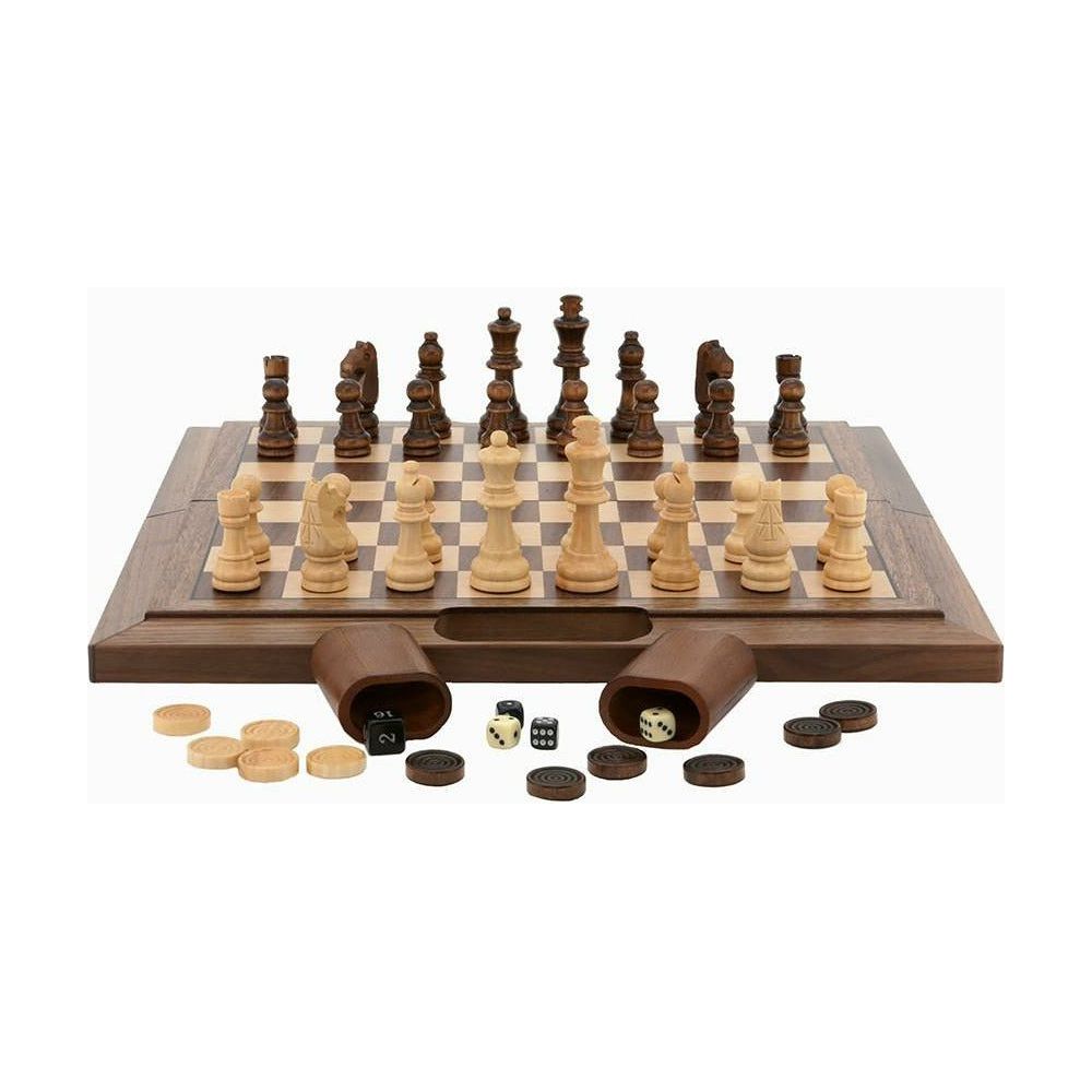 DAL ROSSI Chess / Checkers / Backgammon 16"