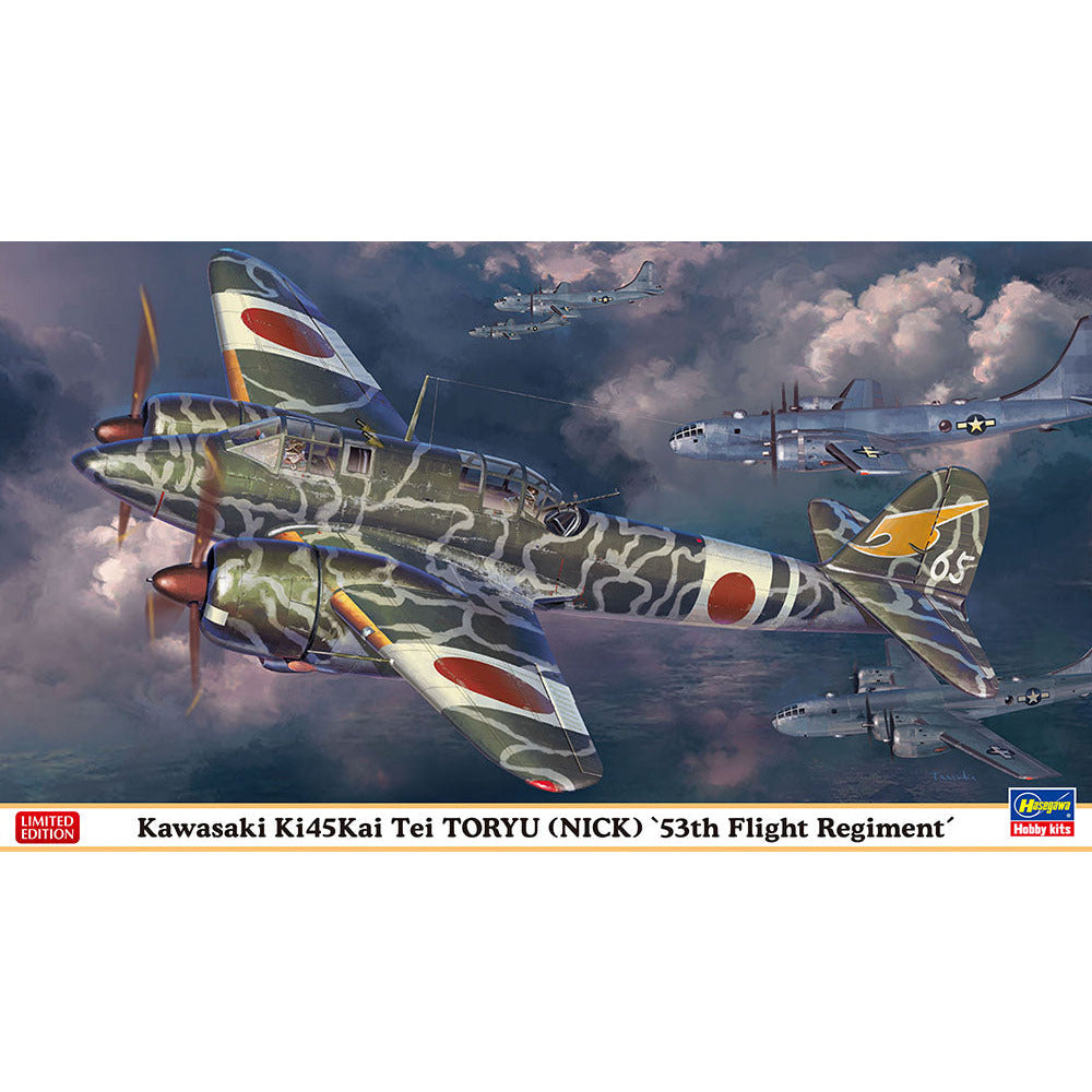 HASEGAWA 1/72 Kawasaki Ki45Kai Tei TORYU (NICK) "53th Fligh