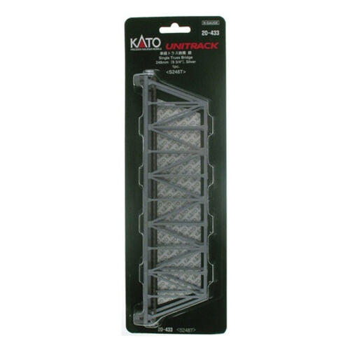 KATO N Single Truss Bridge 248mm Silver