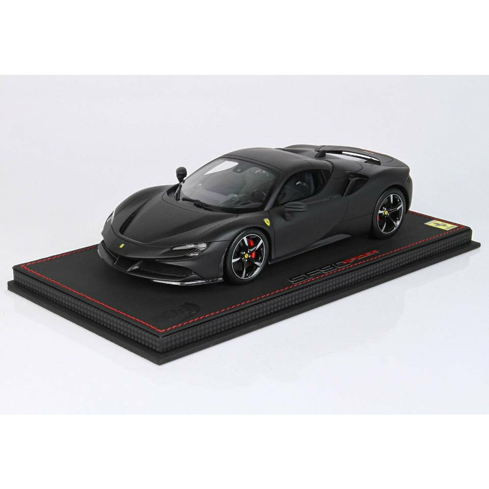 BBR 1/18 Ferrari SF90 Spider Closed Roof Matt Black