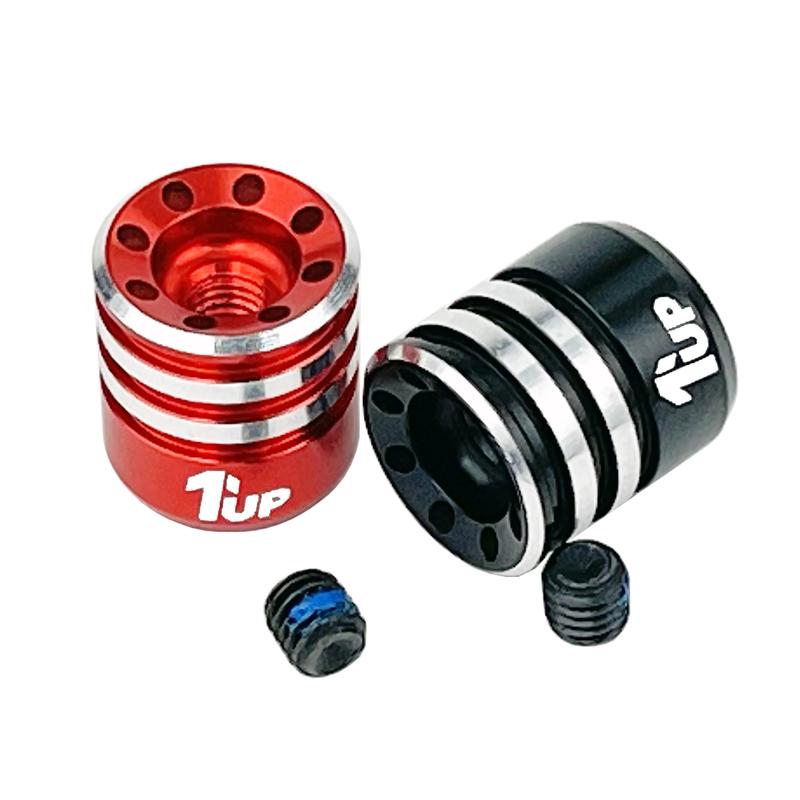 1UP RACING Heatsink Bullet Plug Grips w/5mm Low Pro Bullet Plugs (2)