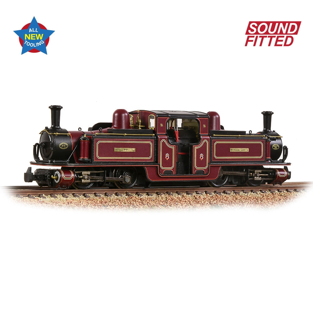 BACHMANN NARROW GAUGE OO9 Ffestiniog Railway Double Fairlie 'Merddin Emrys' FR Lined Maroon Sound Fitted