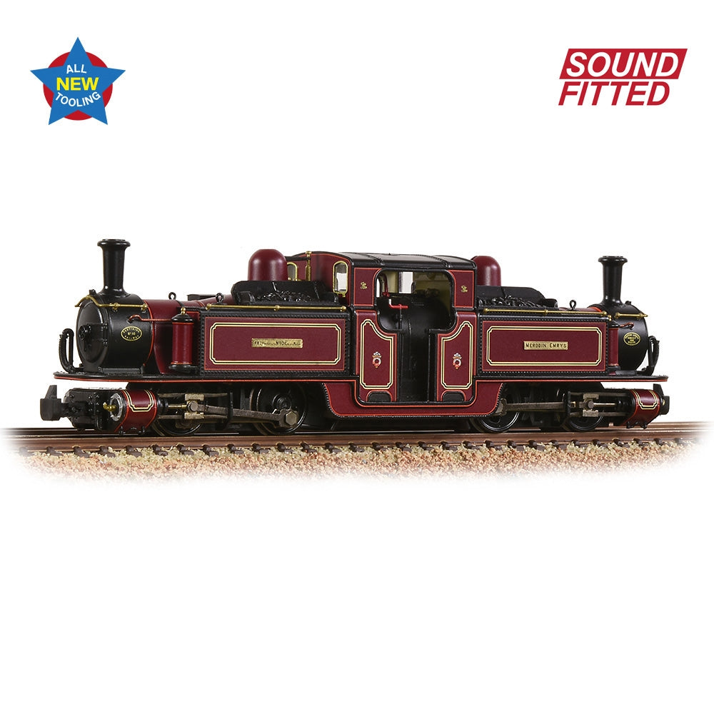 BACHMANN NARROW GAUGE OO9 Ffestiniog Railway Double Fairlie 'Merddin Emrys' FR Lined Maroon Sound Fitted