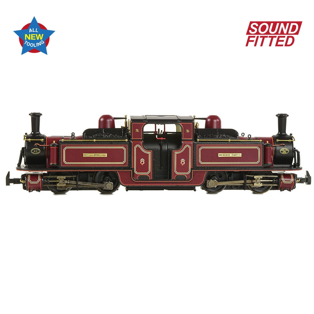 BACHMANN NARROW GAUGE OO9 Ffestiniog Railway Double Fairlie 'Merddin Emrys' FR Lined Maroon Sound Fitted