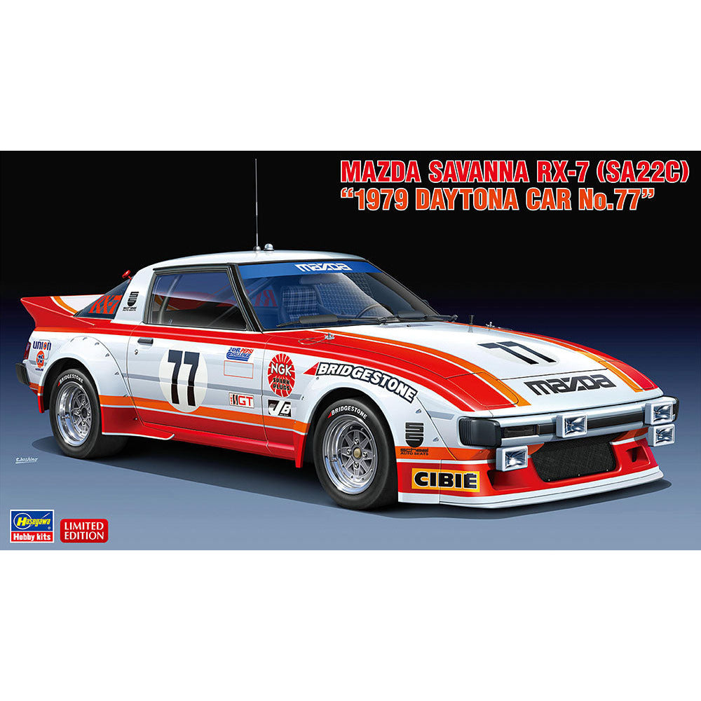 HASEGAWA 1/24 Mazda Savannah RX-7 (SA22C) "1979 Daytona Car No.77"