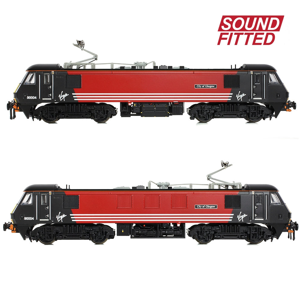 GRAHAM FARISH Class 90/0 90004 'City of Glasgow' Virgin Trains (Original) DCC Sound Fitted