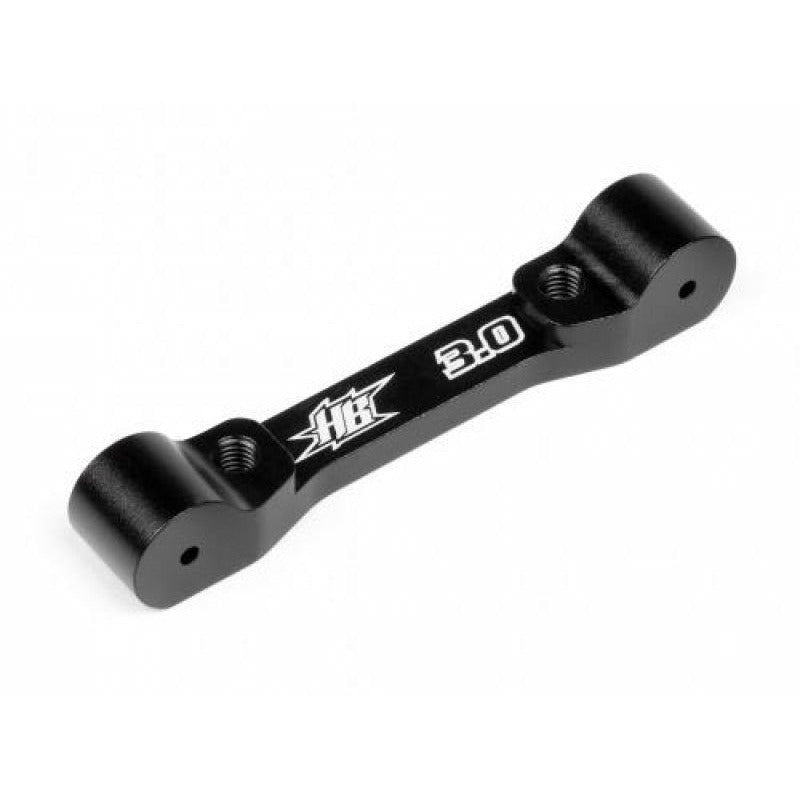 (Clearance Item) HB RACING Rear Suspension Block (Rear Side/3Deg/Black)