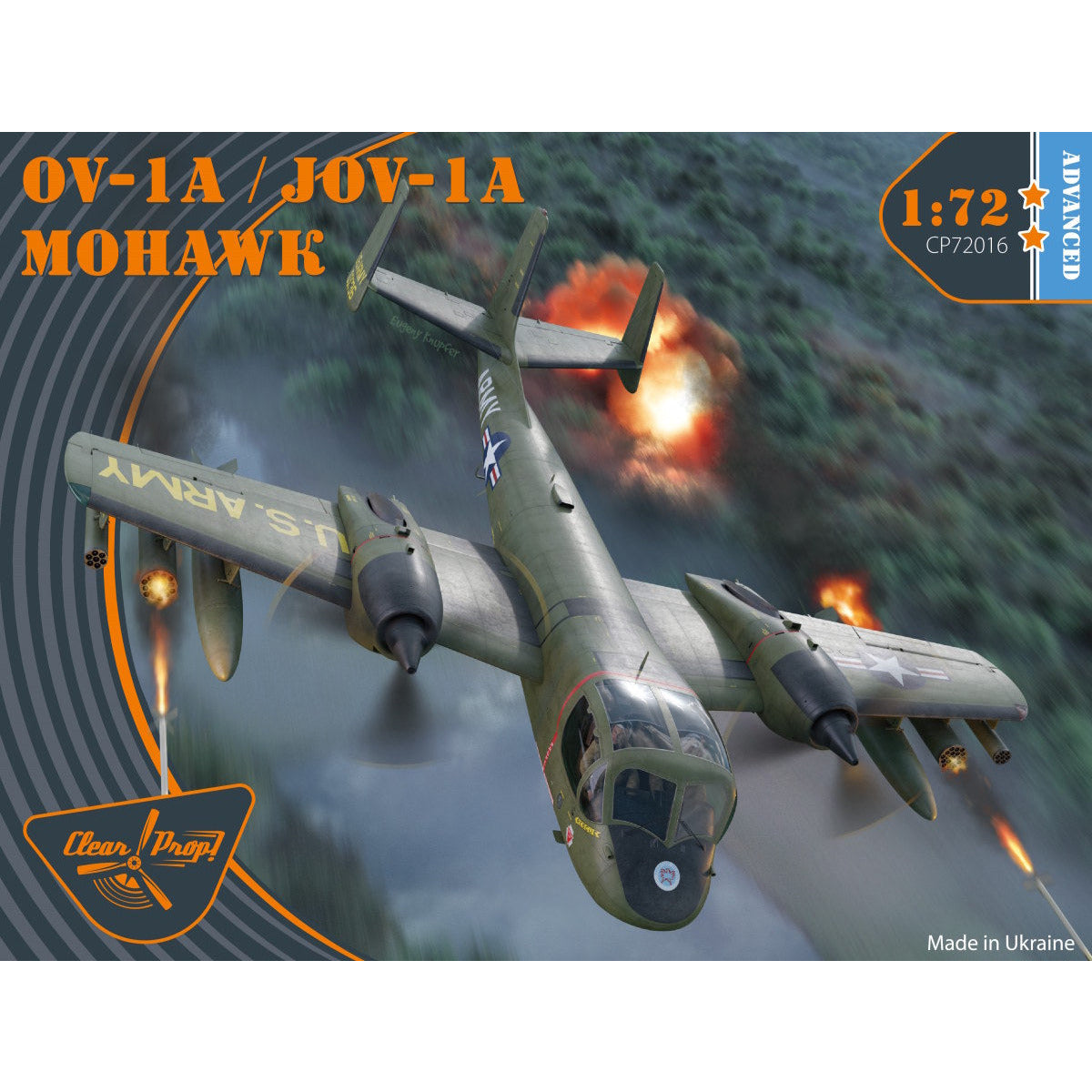 CLEAR PROP 1/72 OV-1 A/JOV-1A Mohawk Advanced Kit