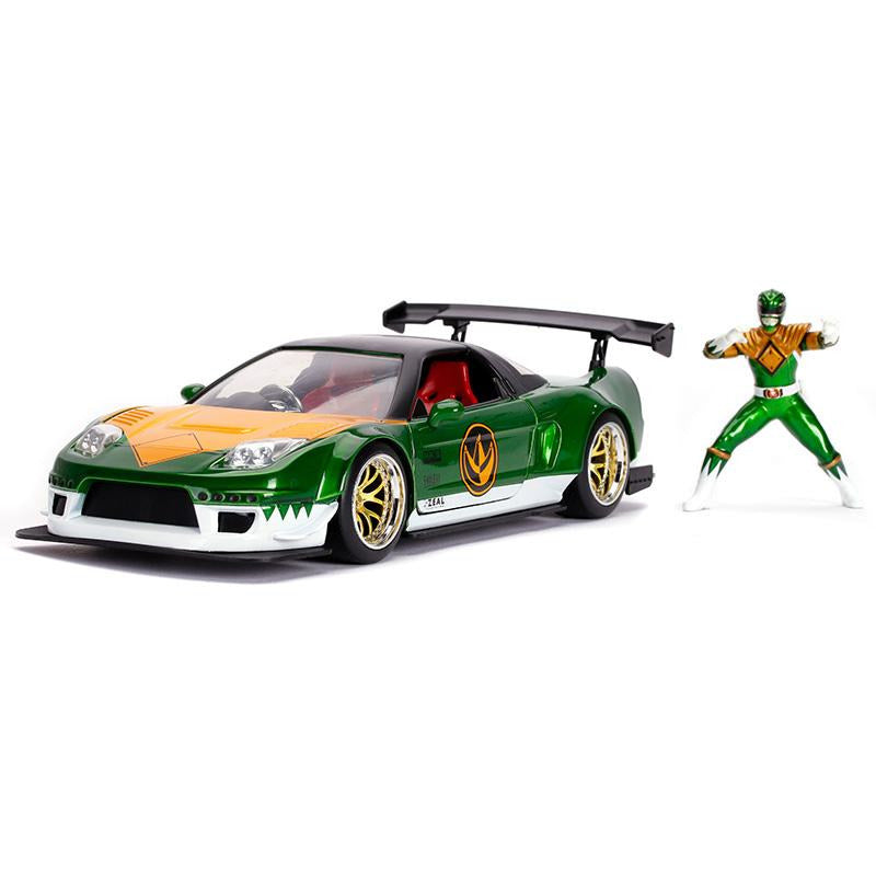 JADA 1/24 Green Ranger w/2002 Honda NSX Type R Japan Spec P