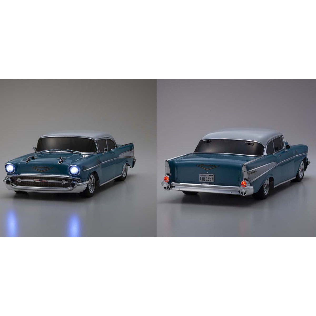 KYOSHO 1/10 Electric Powered 4WD Fazer Mk2 1957 Chevy Bel Air Coupe Turquoise