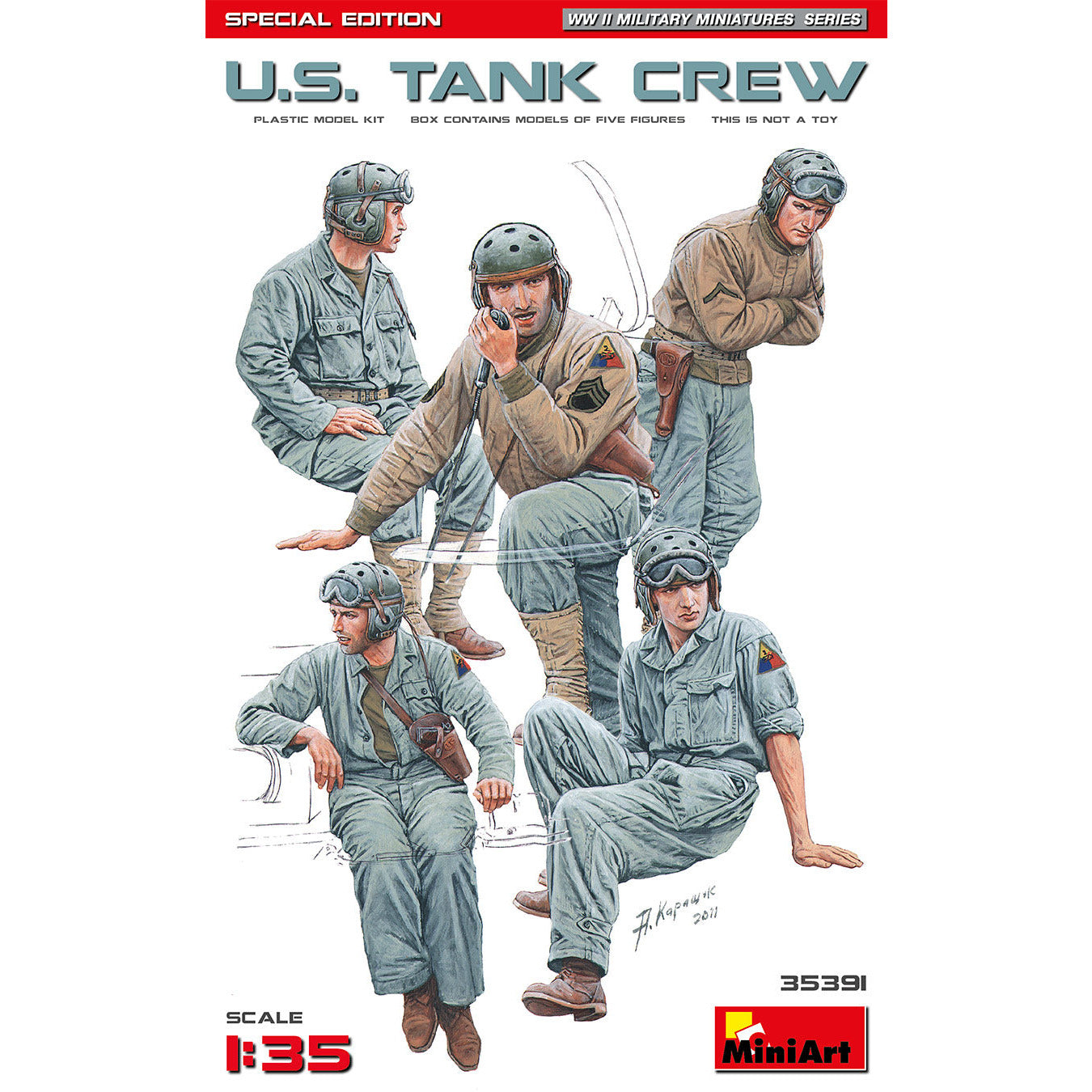 MINIART 1/35 U.S. Tank Crew Special Edition