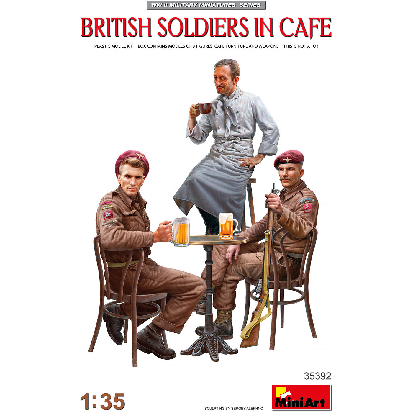 MINIART 1/35 British Soldiers in Cafe