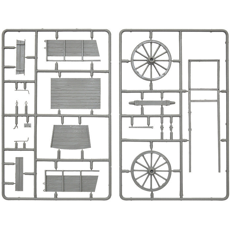 MINIART 1/35 Farm Cart & Village Accessories