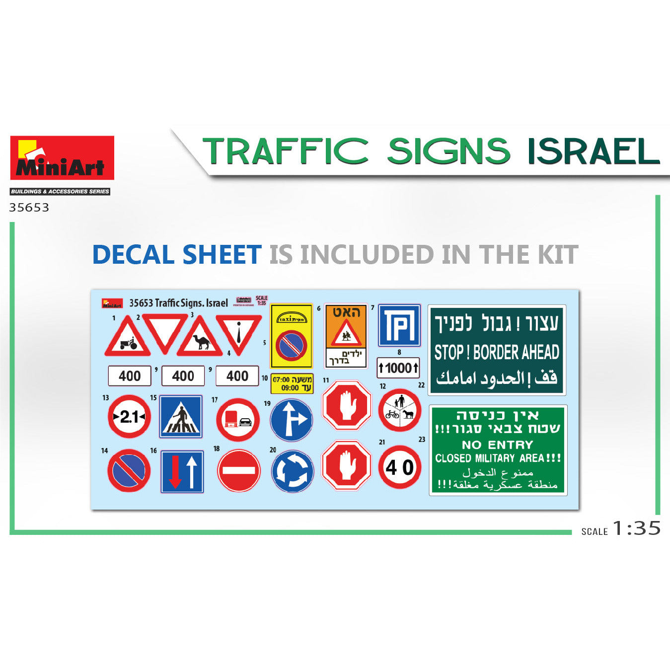 MINIART 1/35 Traffic Signs Israel