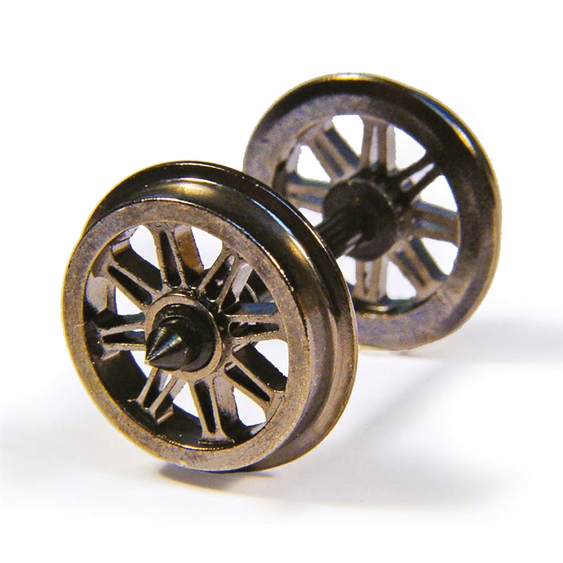 BRANCHLINE OO Metal Split Spoked Wagon Wheels (x10)