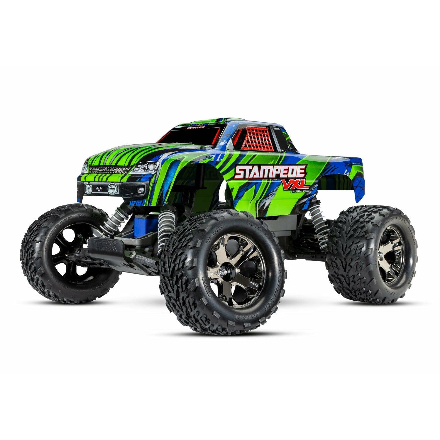 TRAXXAS 1/10 Stampede VXL Brushless Monster Truck with Magnum Gearbox Green