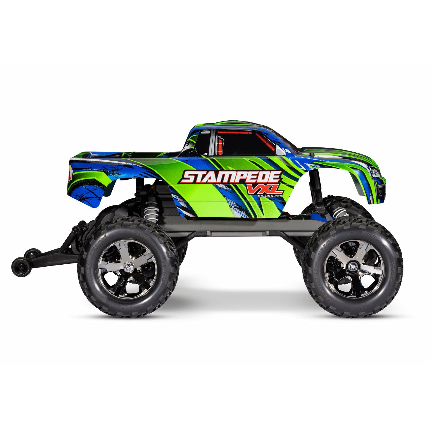 TRAXXAS 1/10 Stampede VXL Brushless Monster Truck with Magnum Gearbox Green