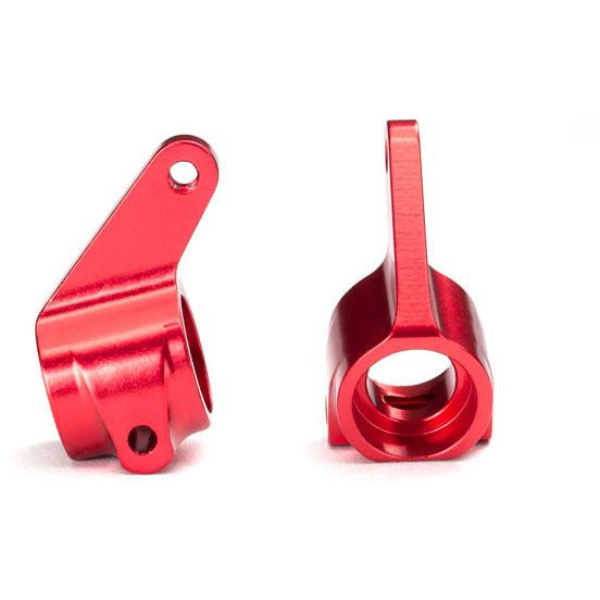 TRAXXAS Steering Blocks (2) 6061-T6 Red Anodised Aluminium