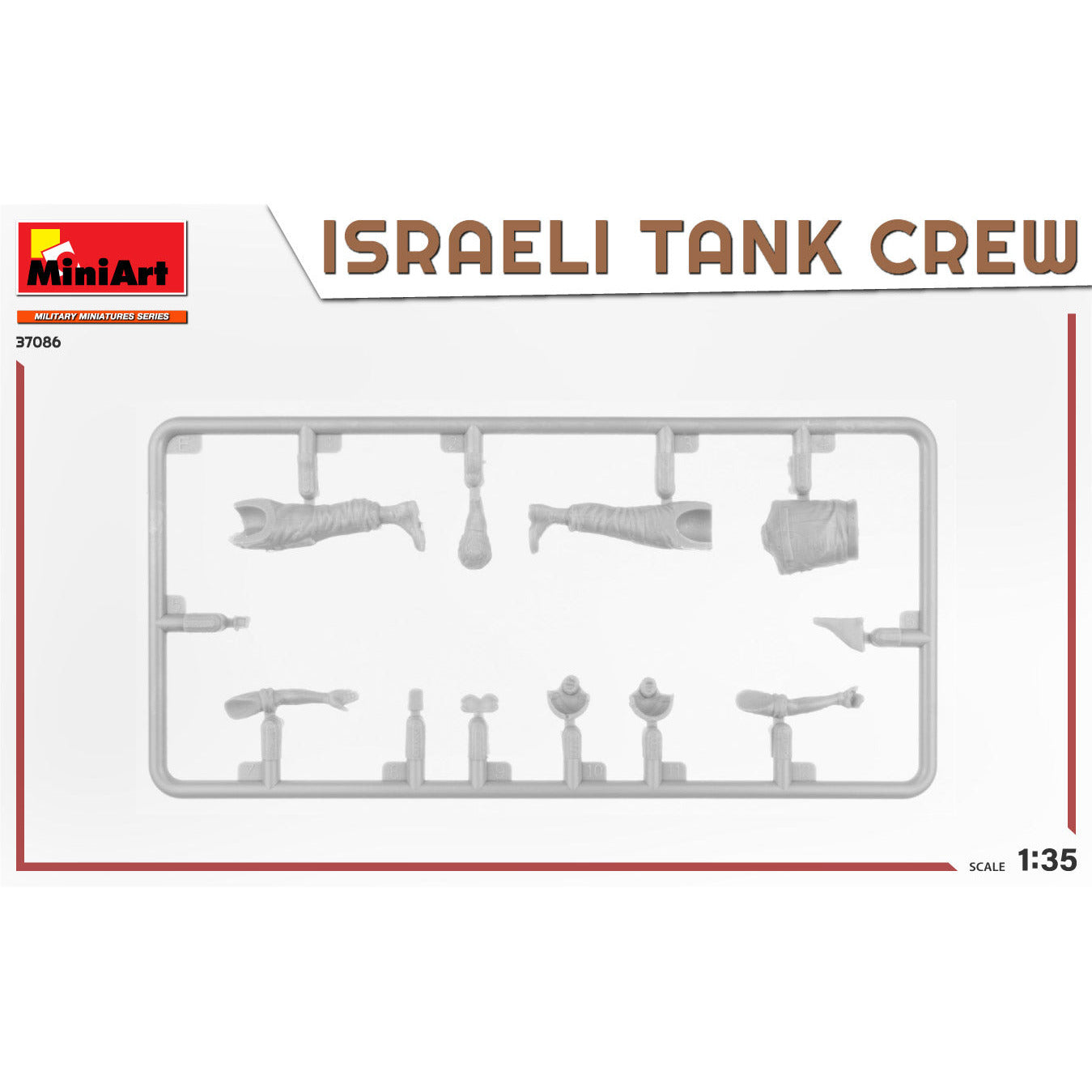 MINIART 1/35 Israeli Tank Crew.  Yom Kippur War