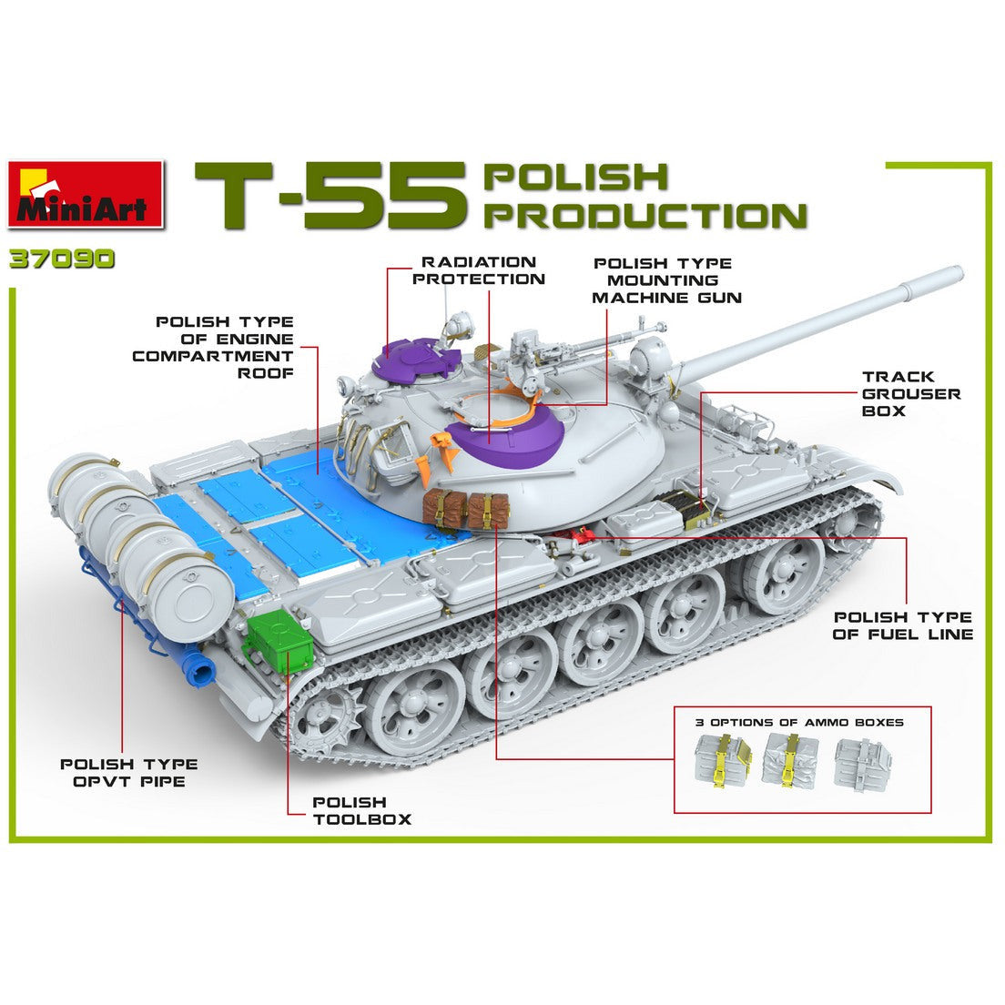 MINIART 1/35 T-55A Polish Production