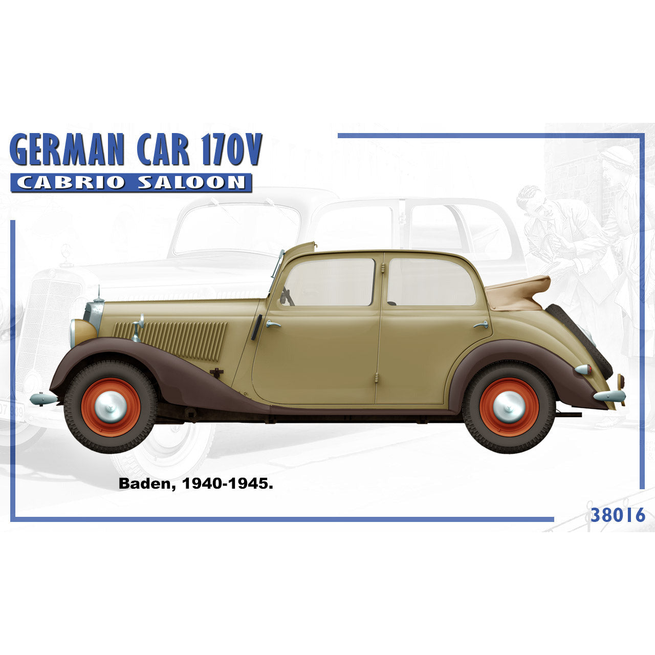 MINIART 1/35 German Car 170V Cabrio Saloon