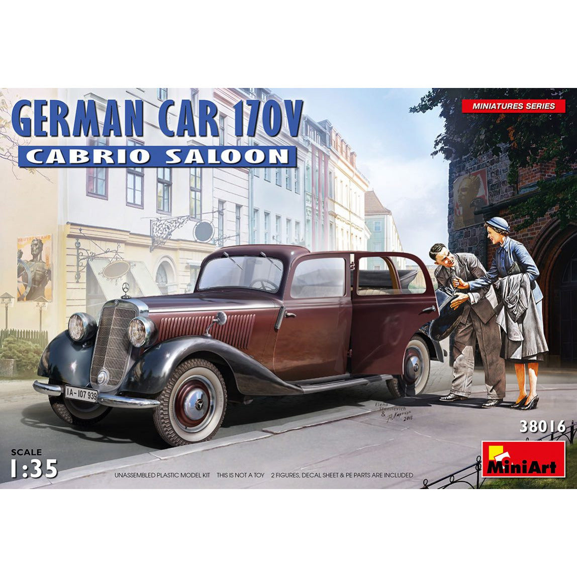 MINIART 1/35 German Car 170V Cabrio Saloon