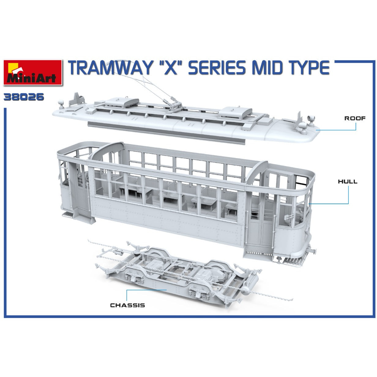 MINIART 1/35 Tramway "X" Series Mid Type