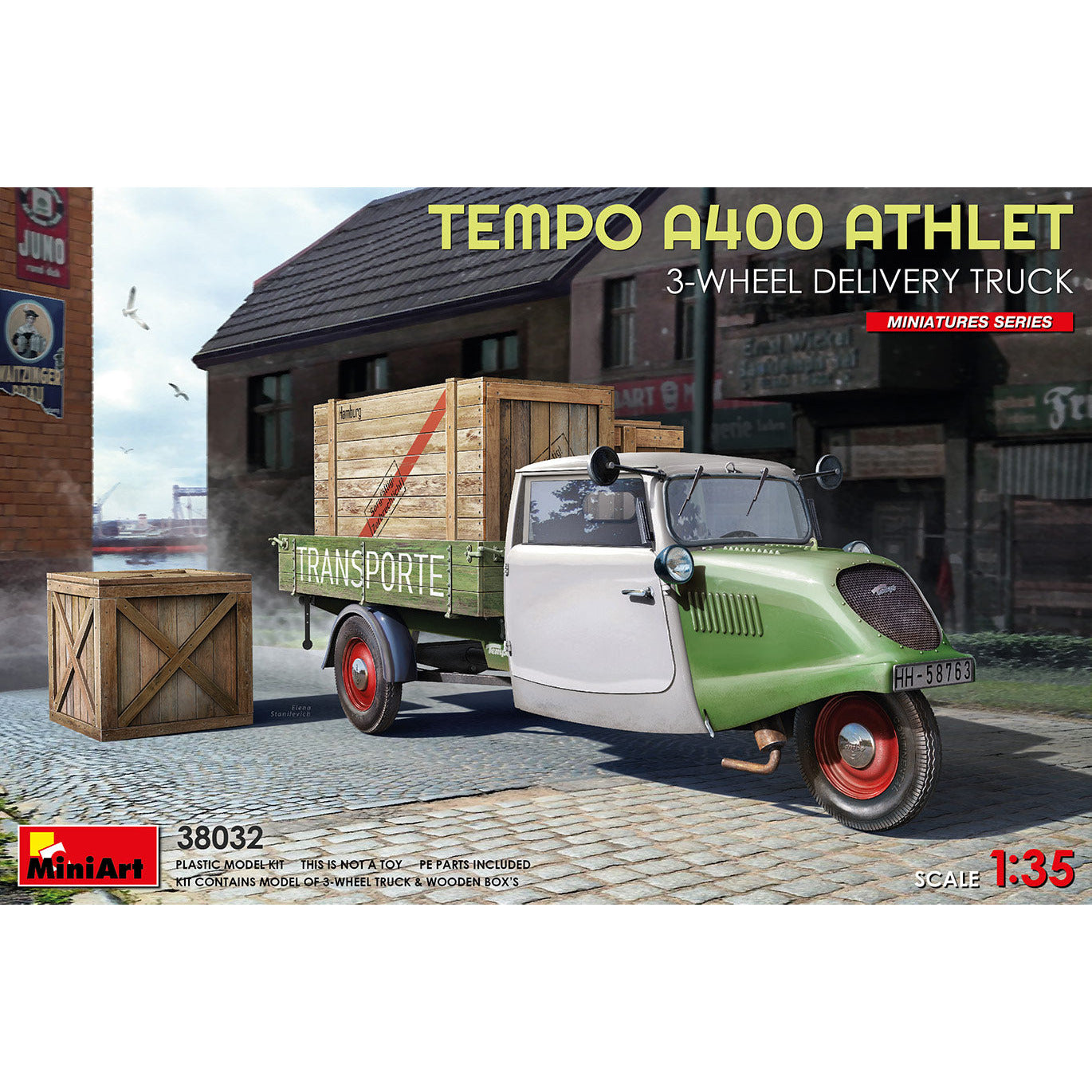 MINIART 1/35 Tempo A400 Athlet 3-Wheel Delivery Truck