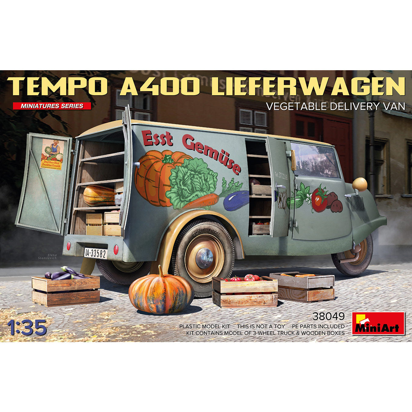 MINIART 1/35 Tempo A400 Lieferwagen Vegetable Delivery Van