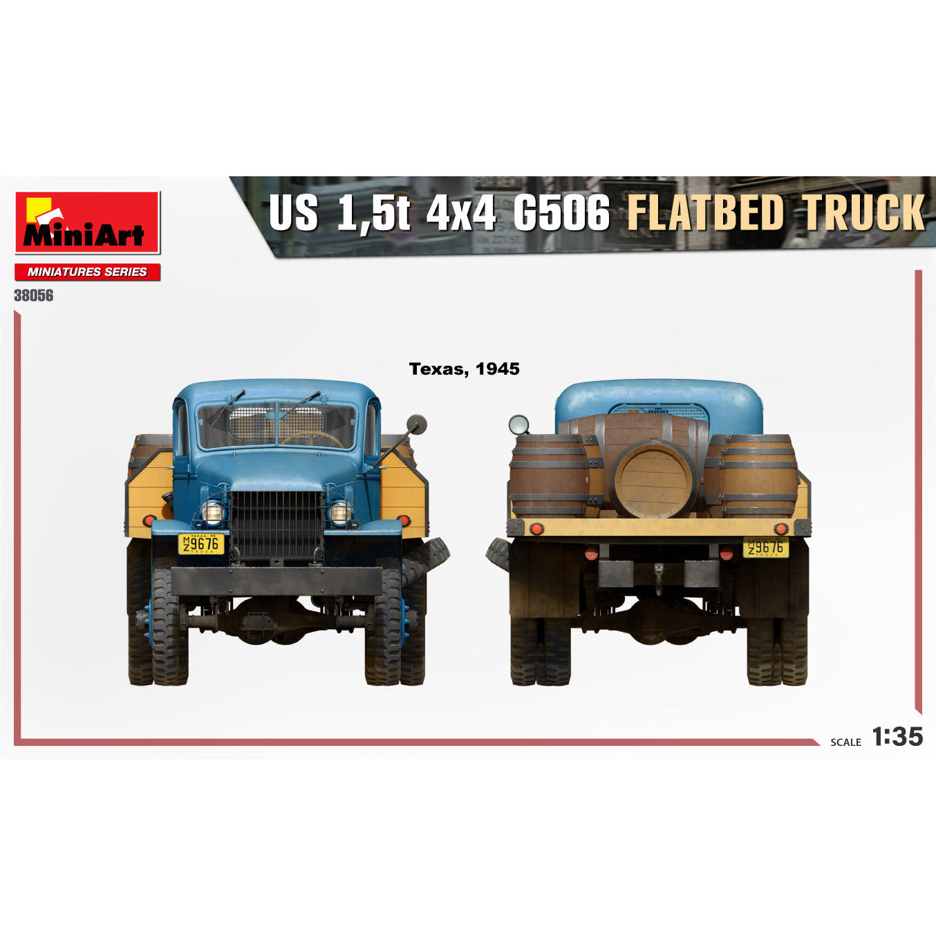 MINIART 1/35 U.S. 1.5t 4x4 G506 Flatbed Truck