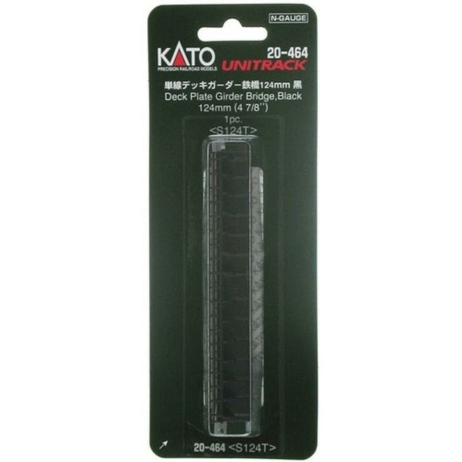 KATO N Unitrack Deck Plate Girder Bridge 124mm Black