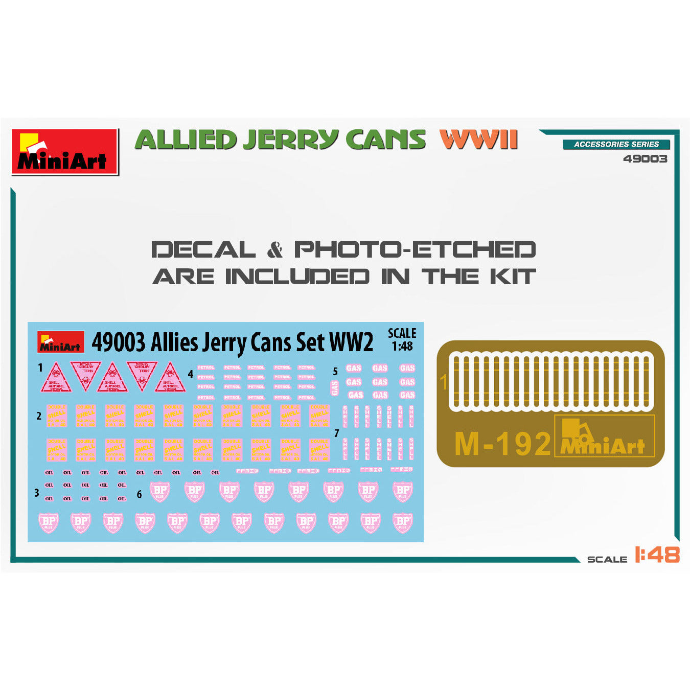 MINIART 1/48 Allied Jerry Cans WWII