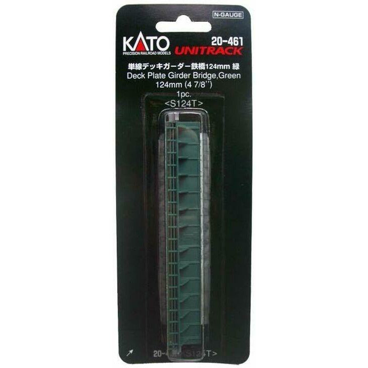 KATO N Unitrack Deck Plate Girder Bridge 124mm Green