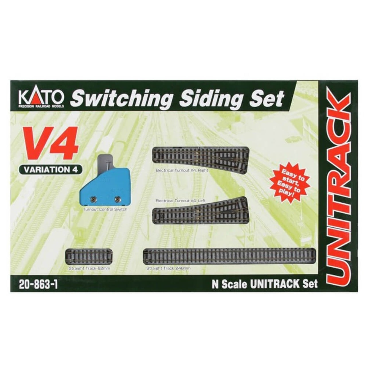 KATO N Unitrack Switching Siding Set V4