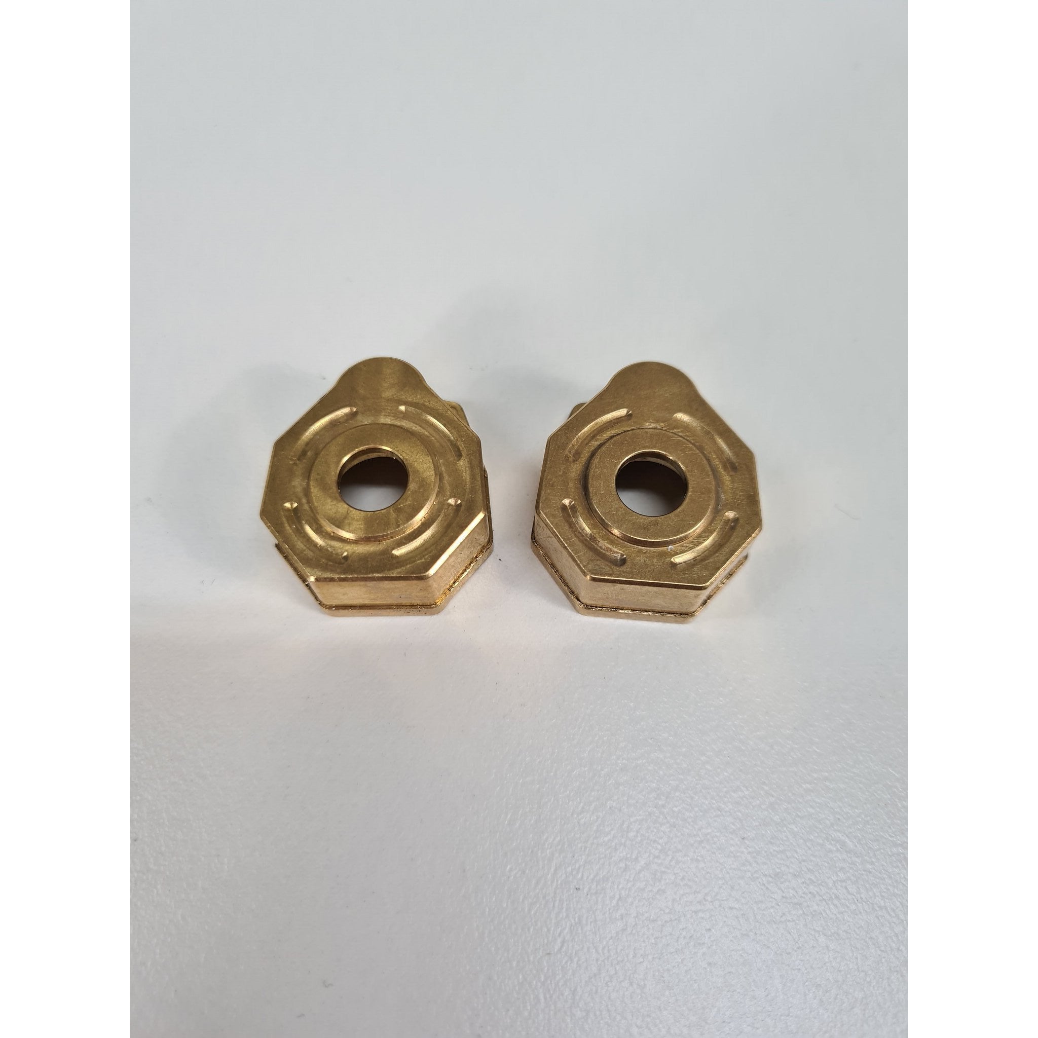 EXO 4X4 TRX4 Brass Portal Axle Covers 40g Each (4 in bag)